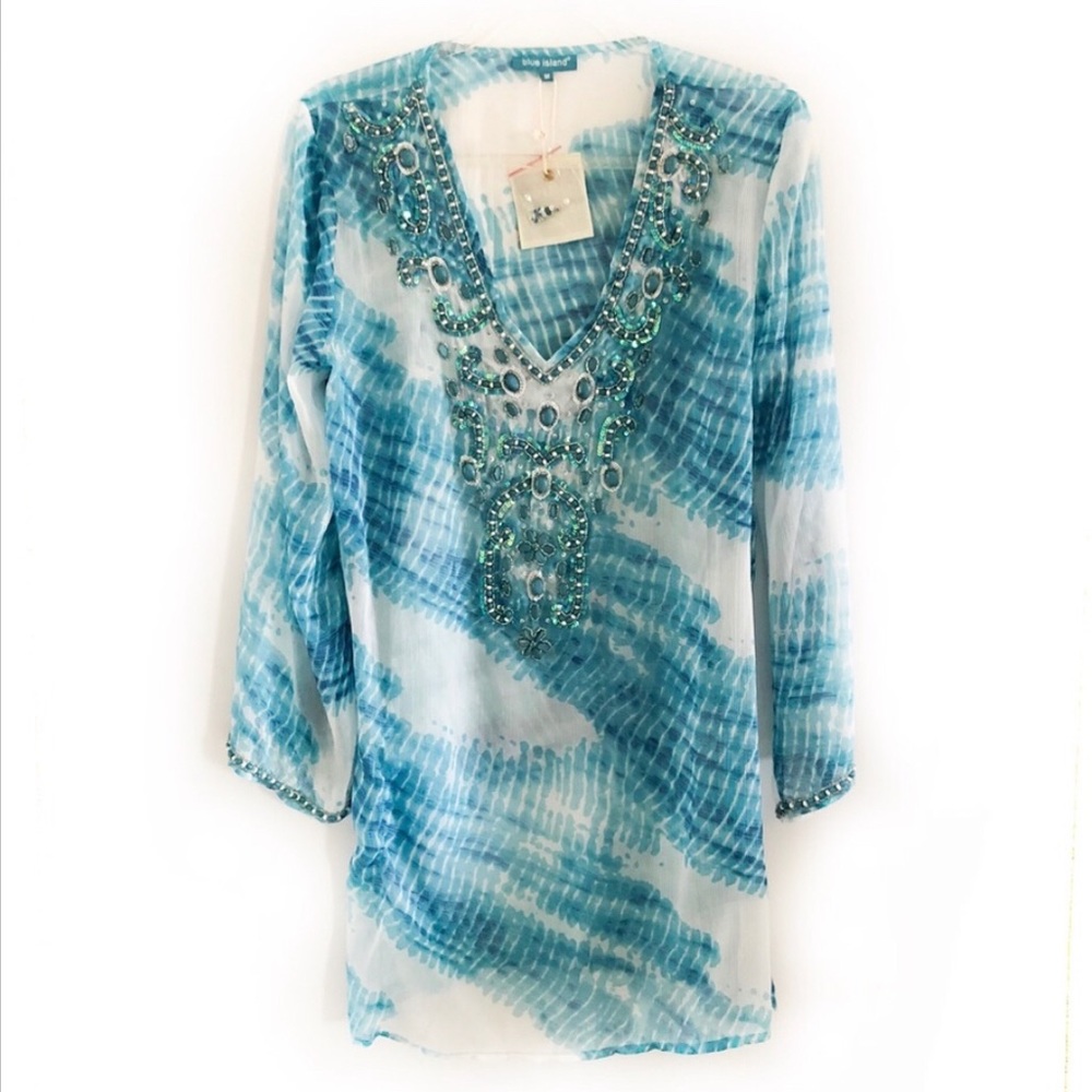 Bikini cover up tunic dress